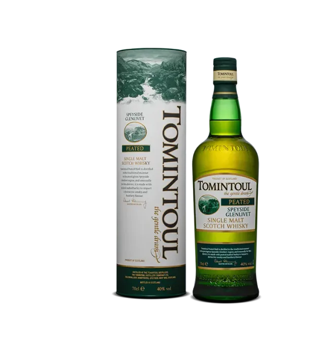 Tomintoul Peated whisky turfrook zacht