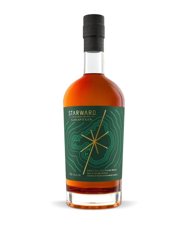 Starward Single Malt whisky ex-Lagavulin vaten rokerig