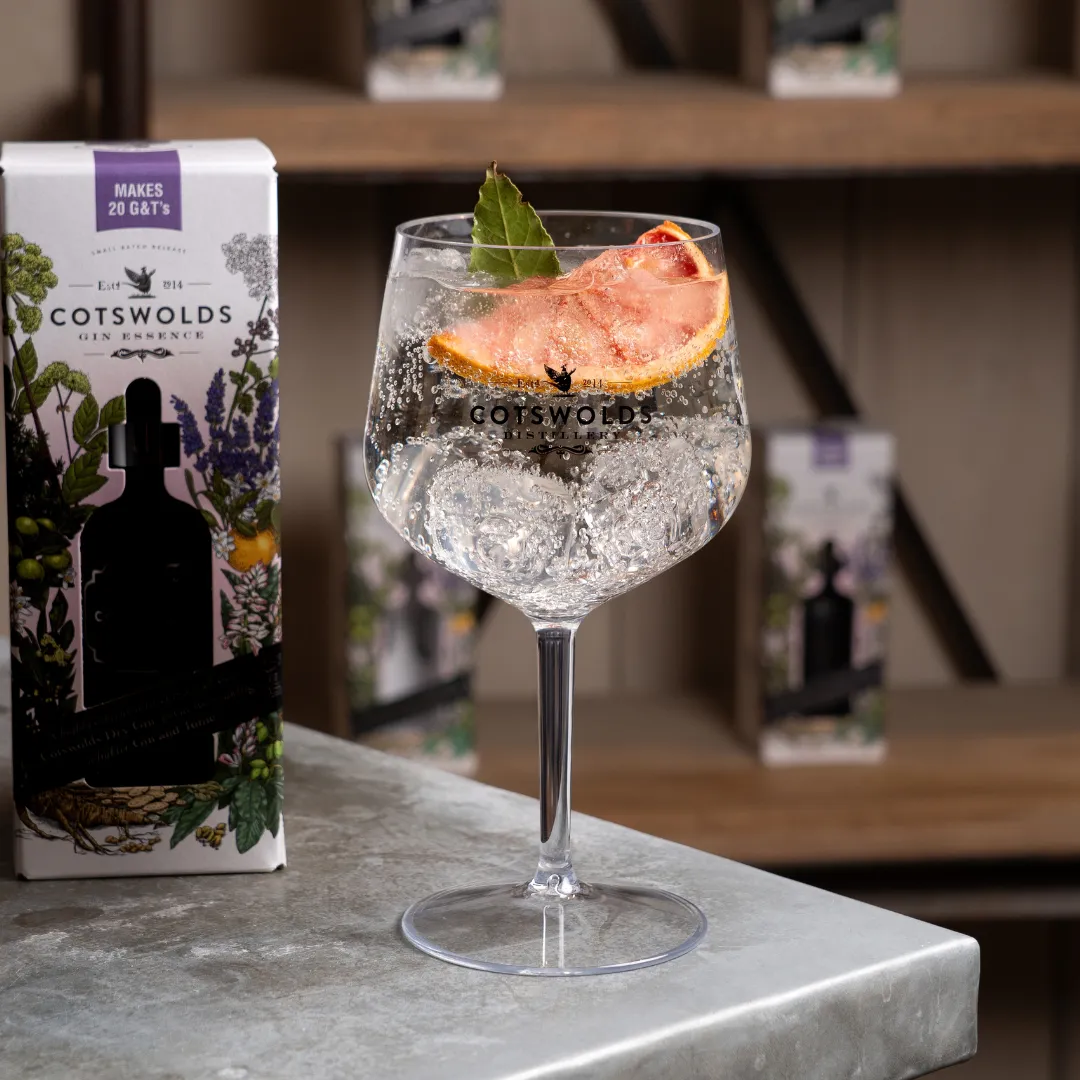 Cotswolds Gin Copa glas plastic herbruikbaar logo