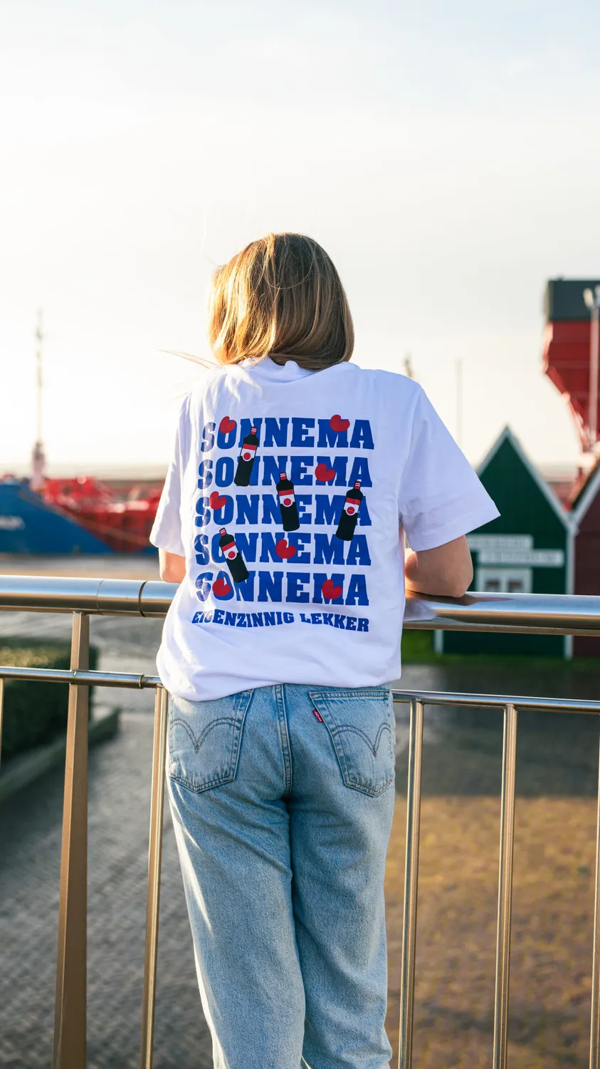 Sonnema Berenburg Fryslan shirt wit pompeblêd