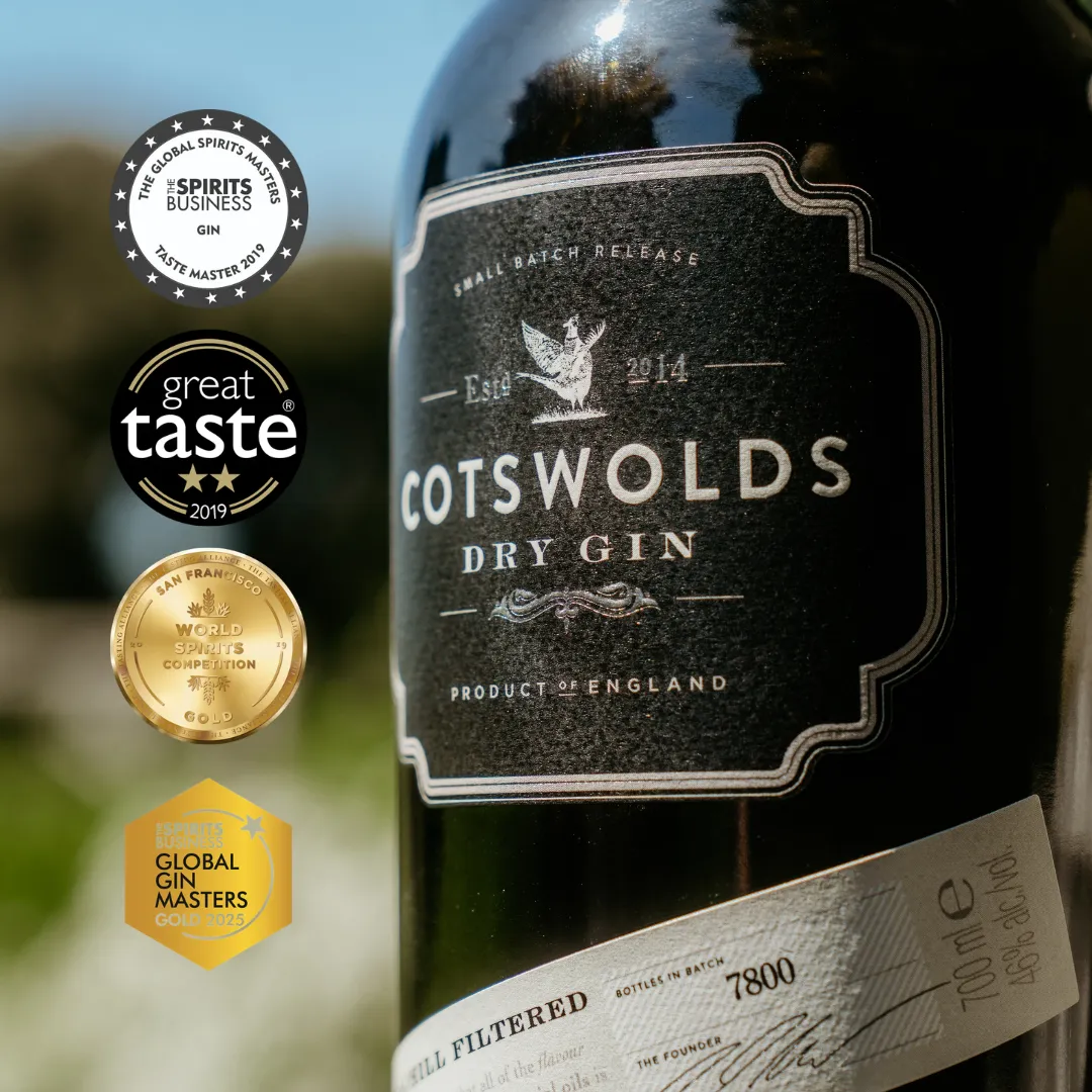 Cotswolds Dry Gin 9 botanicals citrus lavender