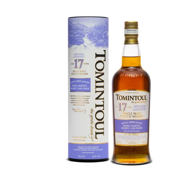 Tomintoul 17 Years Old 2005 single malt whisky PX sherry