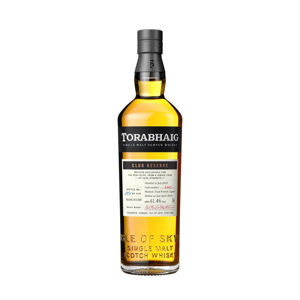 Torabhaig Club Reserve No 6 whisky cognac vatgerijpt