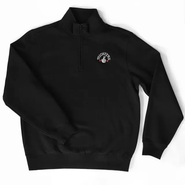 Michter's 1/4 Zip Sweatshirt trui heren geborduurd