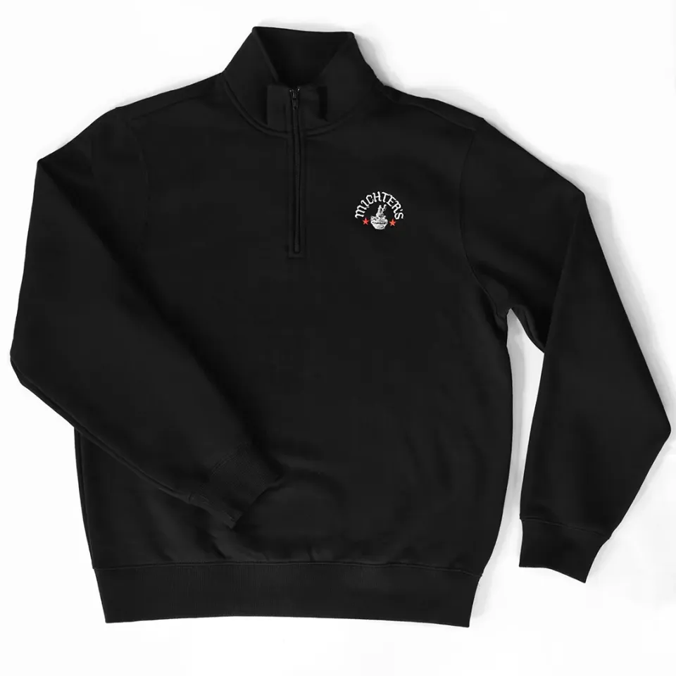 Michter's 1/4 Zip Sweatshirt trui heren geborduurd