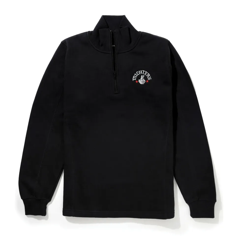 Michter's 1/4 Zip dames sweater geborduurd