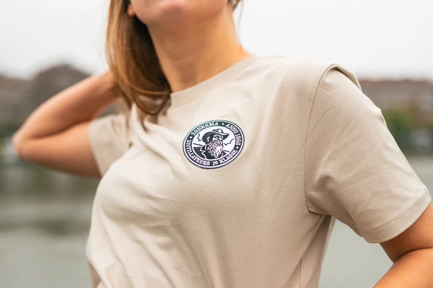 Sonnema Berenburg Fedde's Basic Beige T-shirt beige katoen