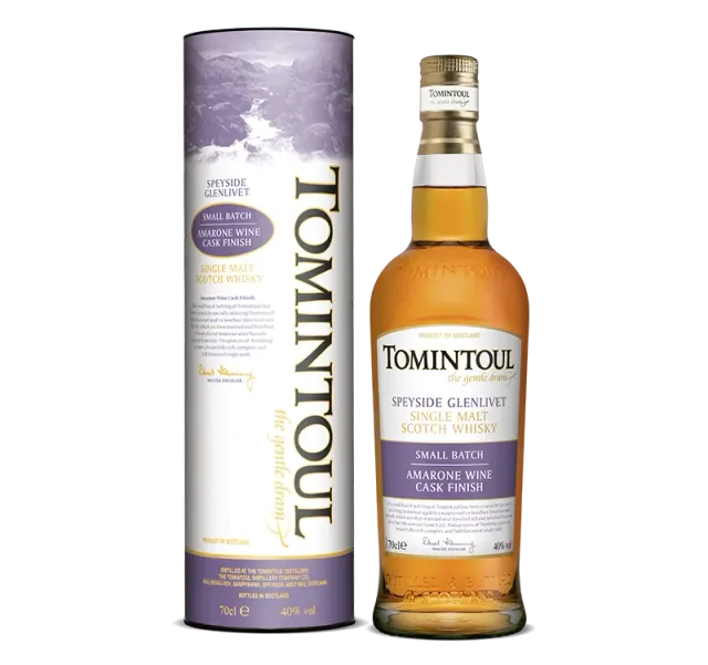 Tomintoul Amarone Wine Cask Finish whisky 70cl kers