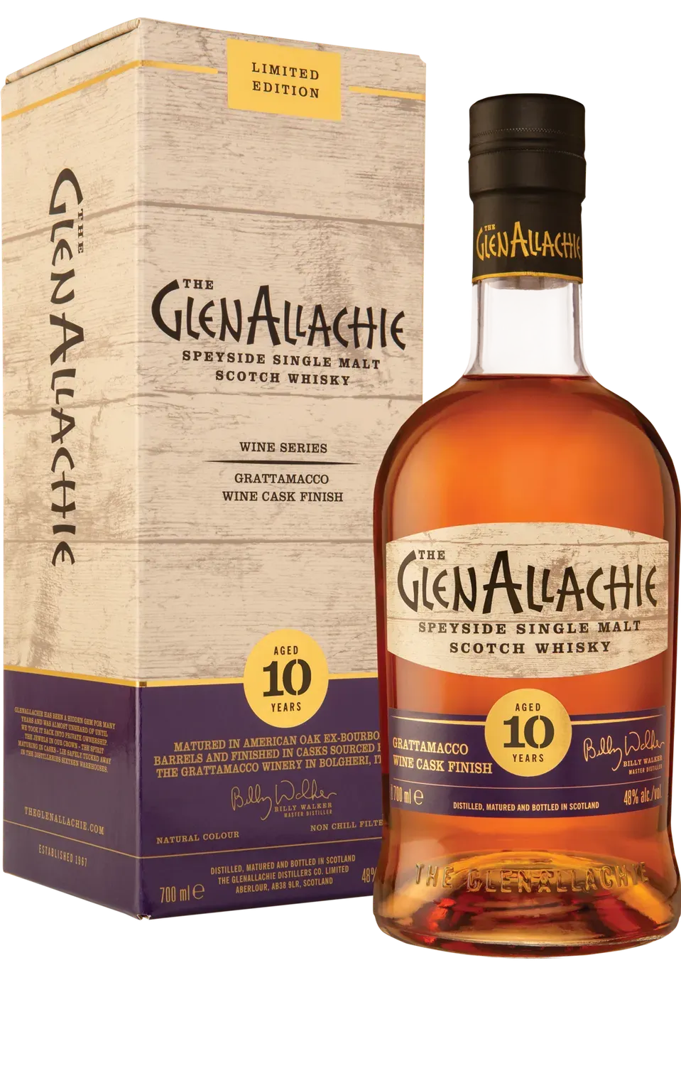 GlenAllachie 10 Year Old Grattamacco whisky wijnvat