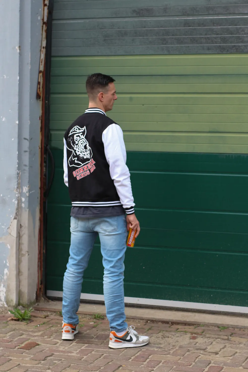Sonnema Fedde Varsity Jacket jas zwart relaxed fit
