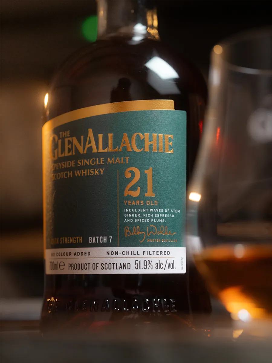 GlenAllachie 21 Year Old whisky cask strength batch 7 51,9%