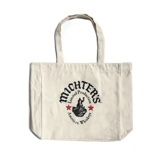 Michter's Canvas Tote Bag draagtas flessenhouders