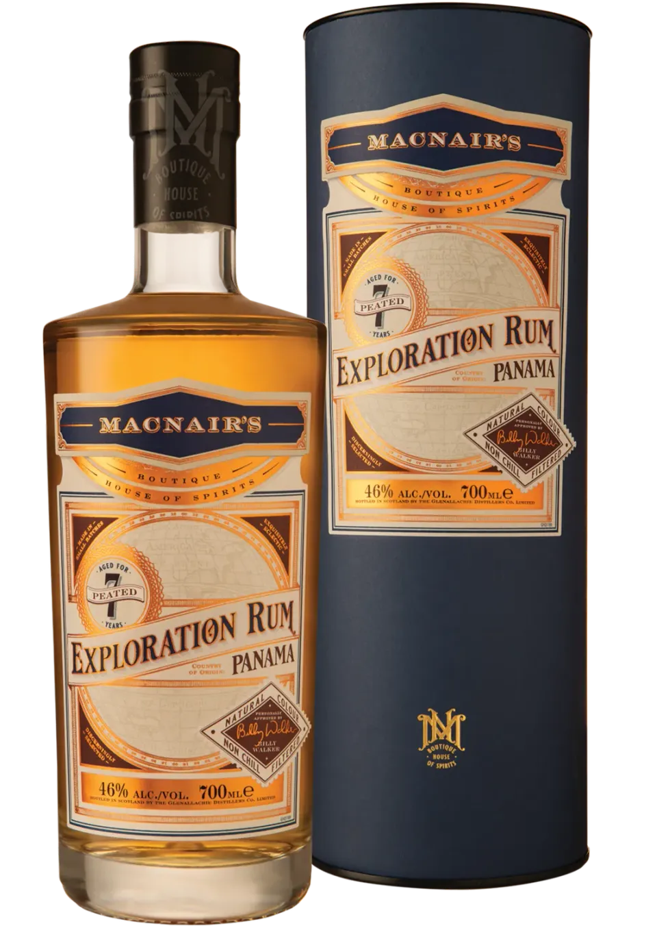 MacNair's Exploration Panama rum 7 jaar peated 46%