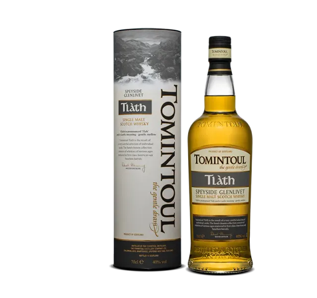 Tomintoul Tlàth whisky 5cl zacht