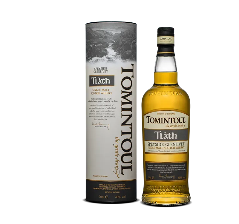 Tomintoul Tlàth whisky 5cl zacht