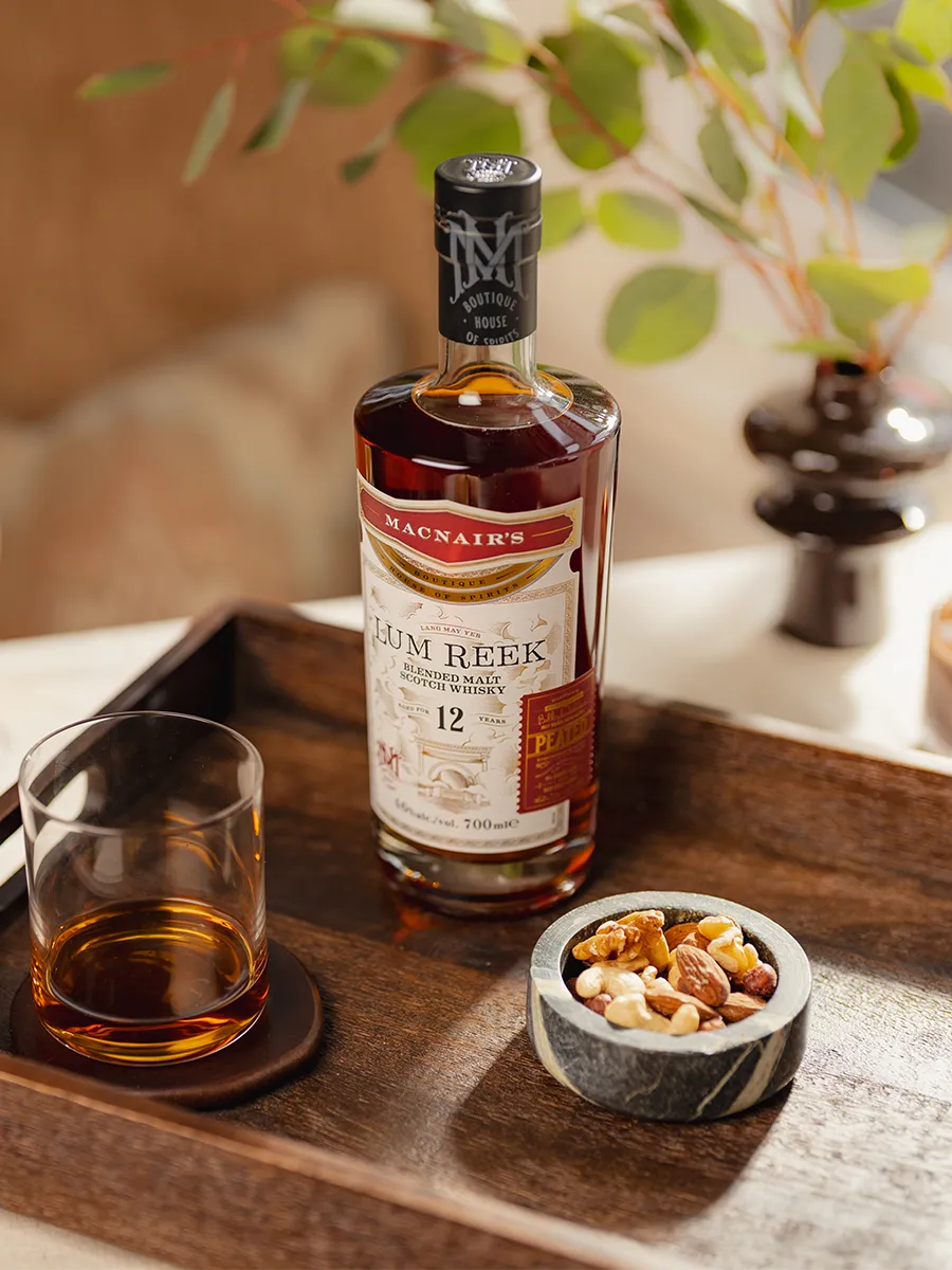 MacNair's Lum Reek 12 Year Old blended malt 46% turf