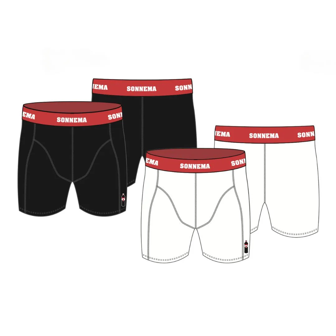 Sonnema Berenburg Boxers Two-Pack boxershorts wit-zwart