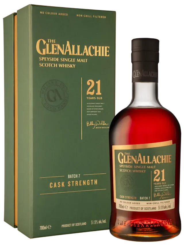GlenAllachie 21 Year Old whisky cask strength batch 7 51,9%