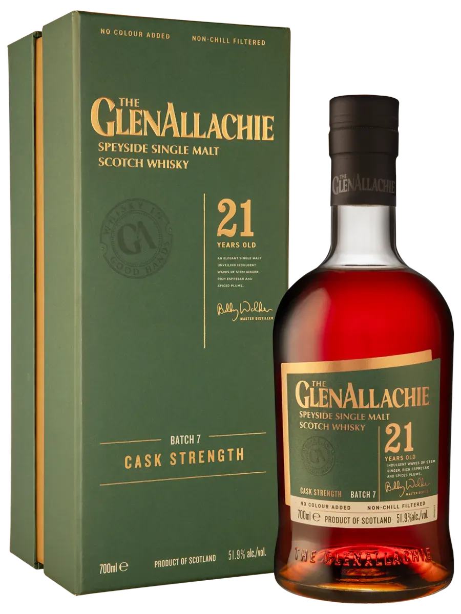 GlenAllachie 21 Year Old whisky cask strength batch 7 51,9%