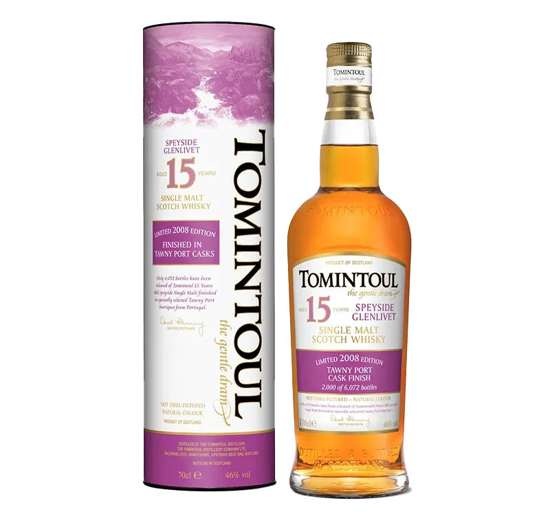 Tomintoul 15 Years Old 2008 Tawny Port Cask Finish whisky