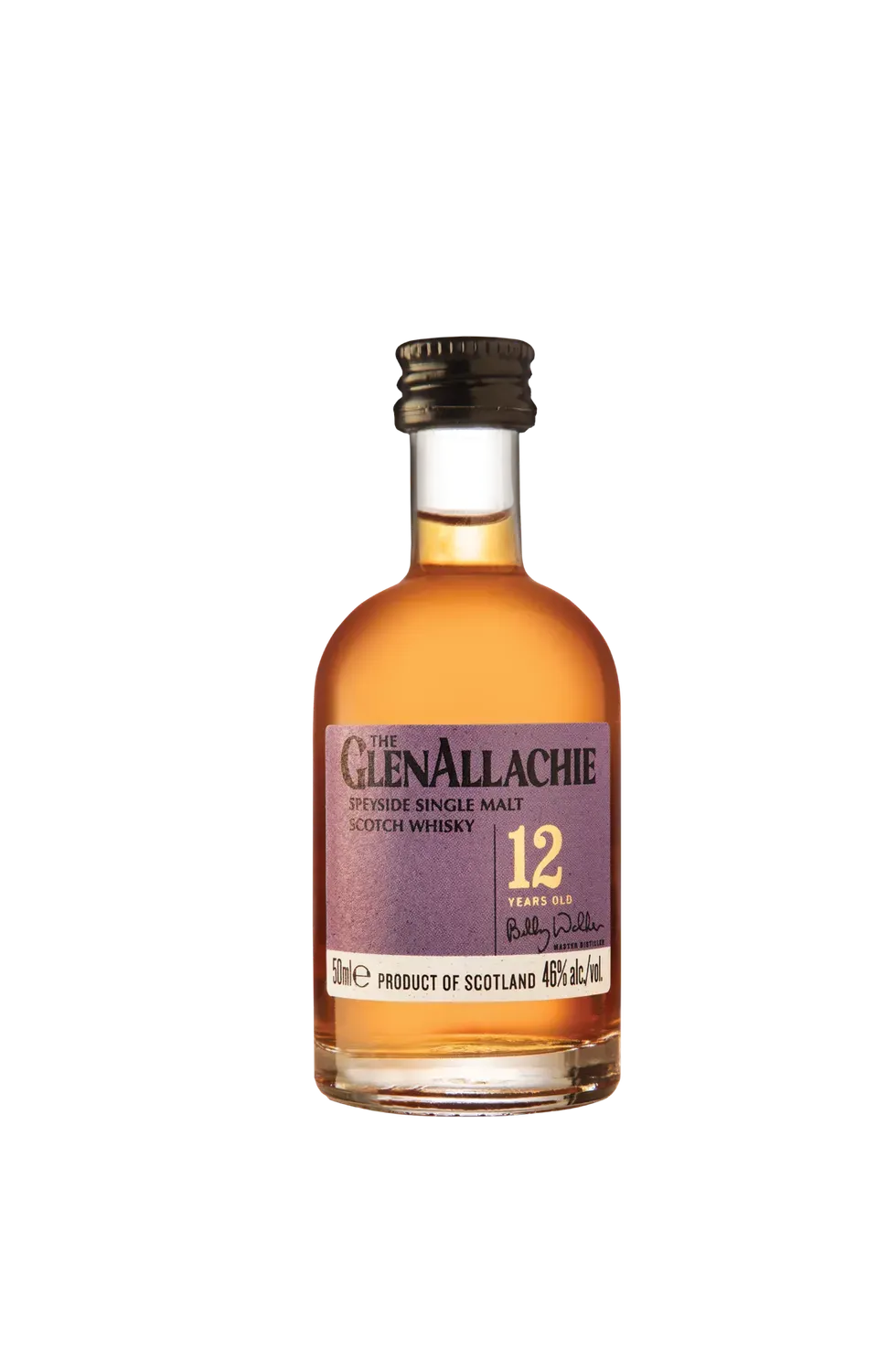 GlenAllachie 12 Year Old whisky miniature 46% vol kruidig