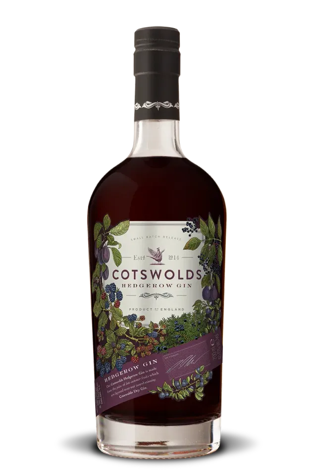 Cotswolds Hedgerow gin fruitig met bramen