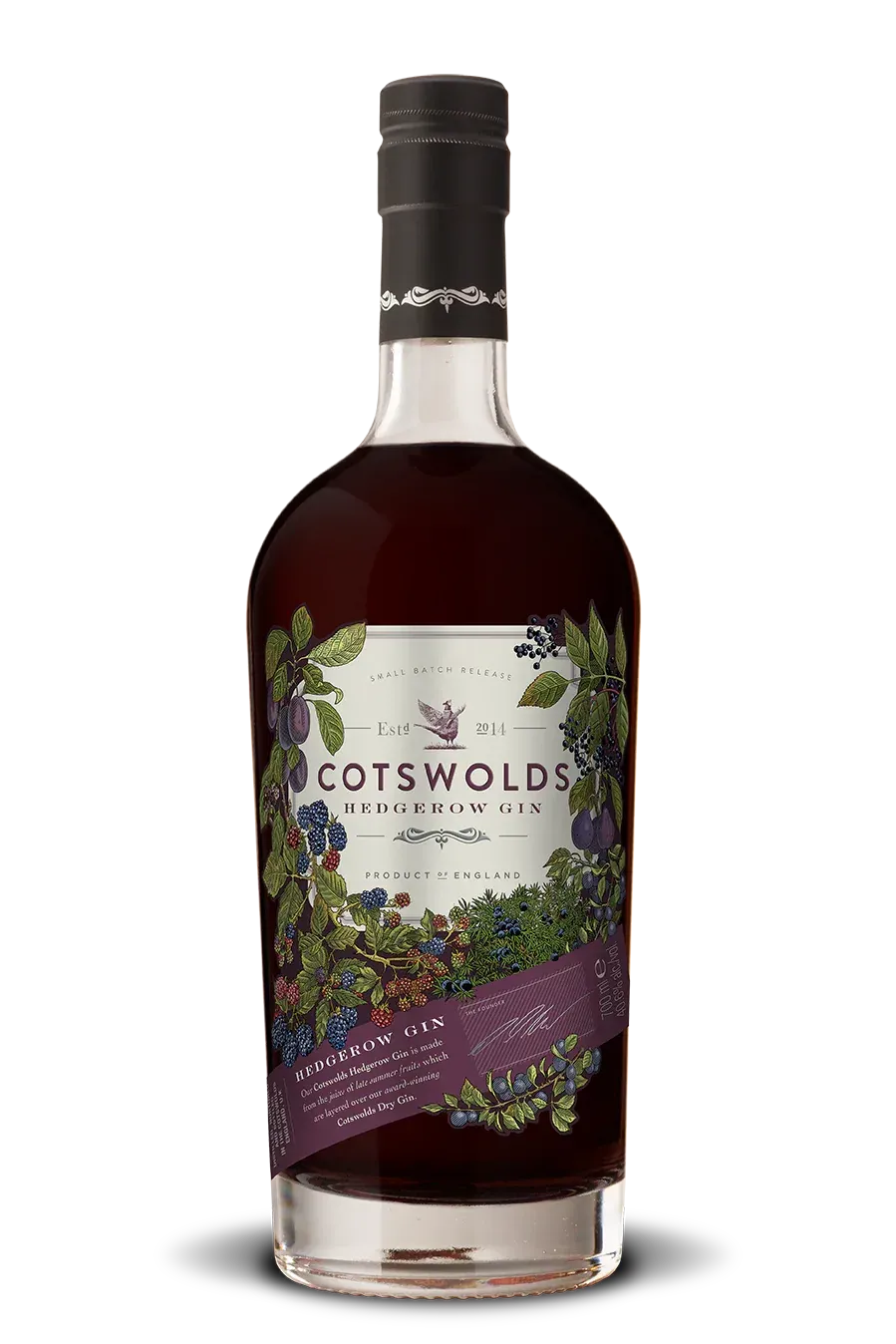 Cotswolds Hedgerow gin fruitig met bramen