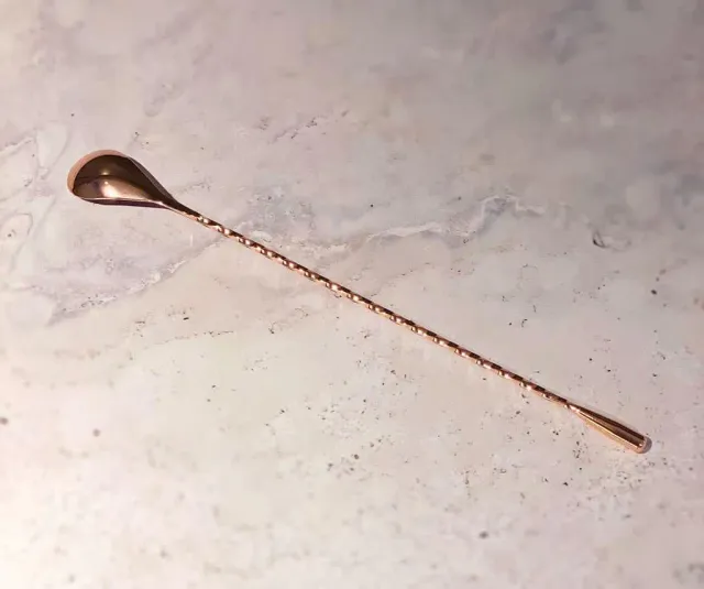 Merser Vintage Copper Barlepel cocktaillepel koper lang
