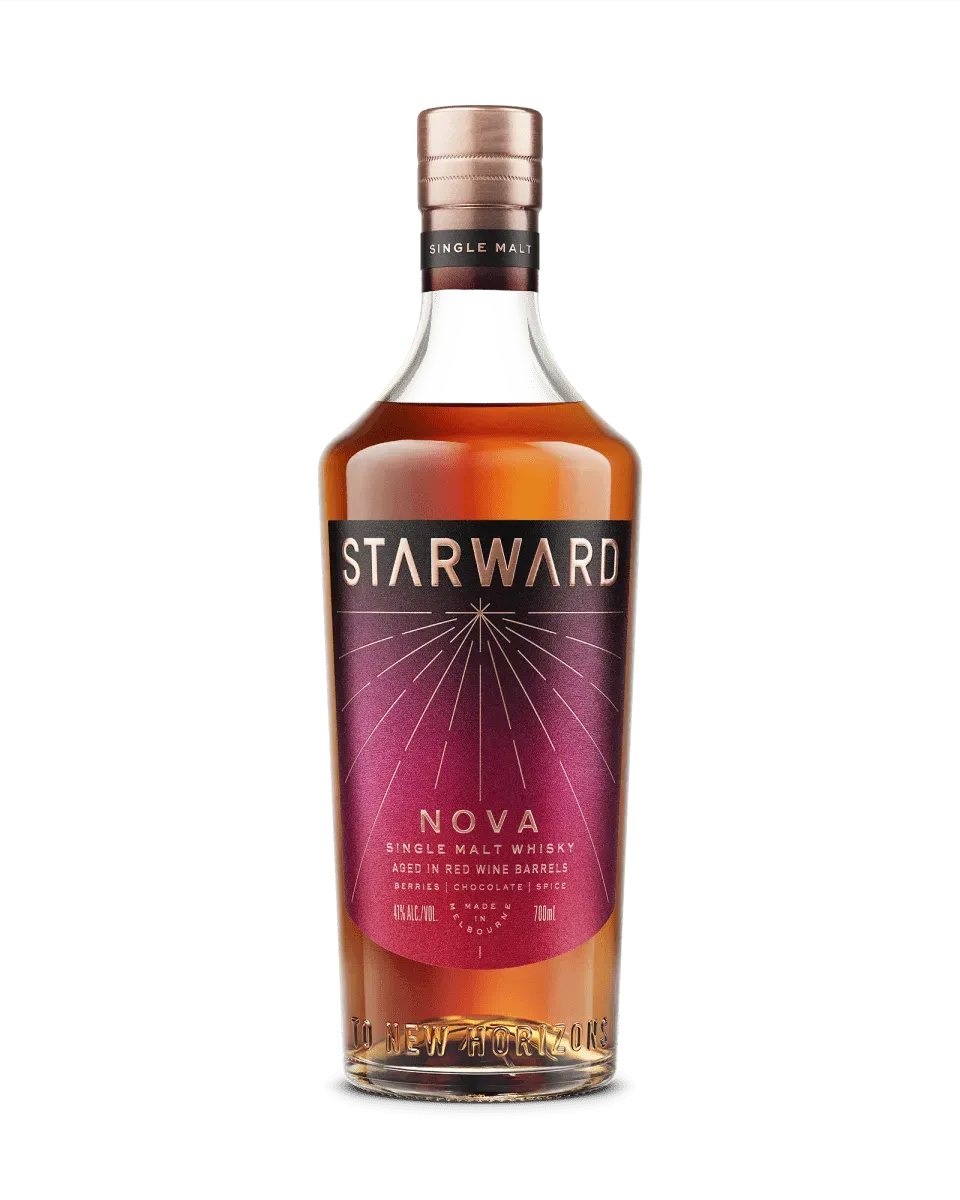 Starward Nova single malt whisky rode wijnvaten