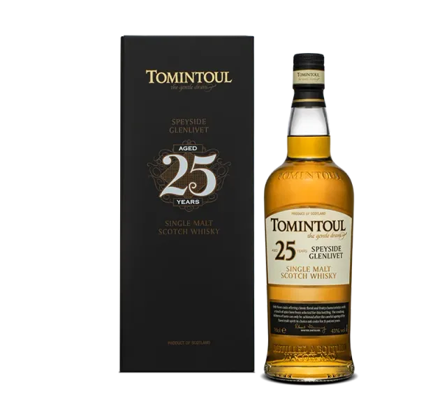Tomintoul 25 Years Old single malt whisky 25 jaar bourbon