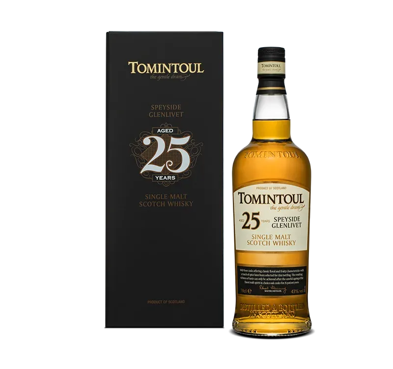 Tomintoul 25 Years Old single malt whisky 25 jaar bourbon