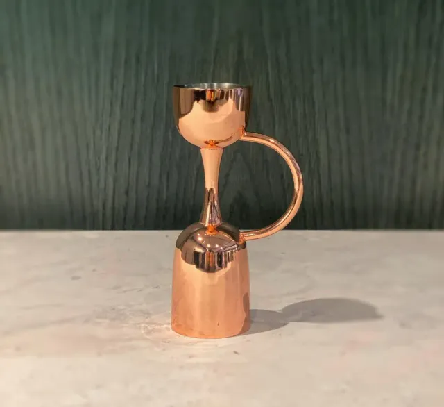 Merser Vintage Copper Jigger barmaatje koper enkel dubbel