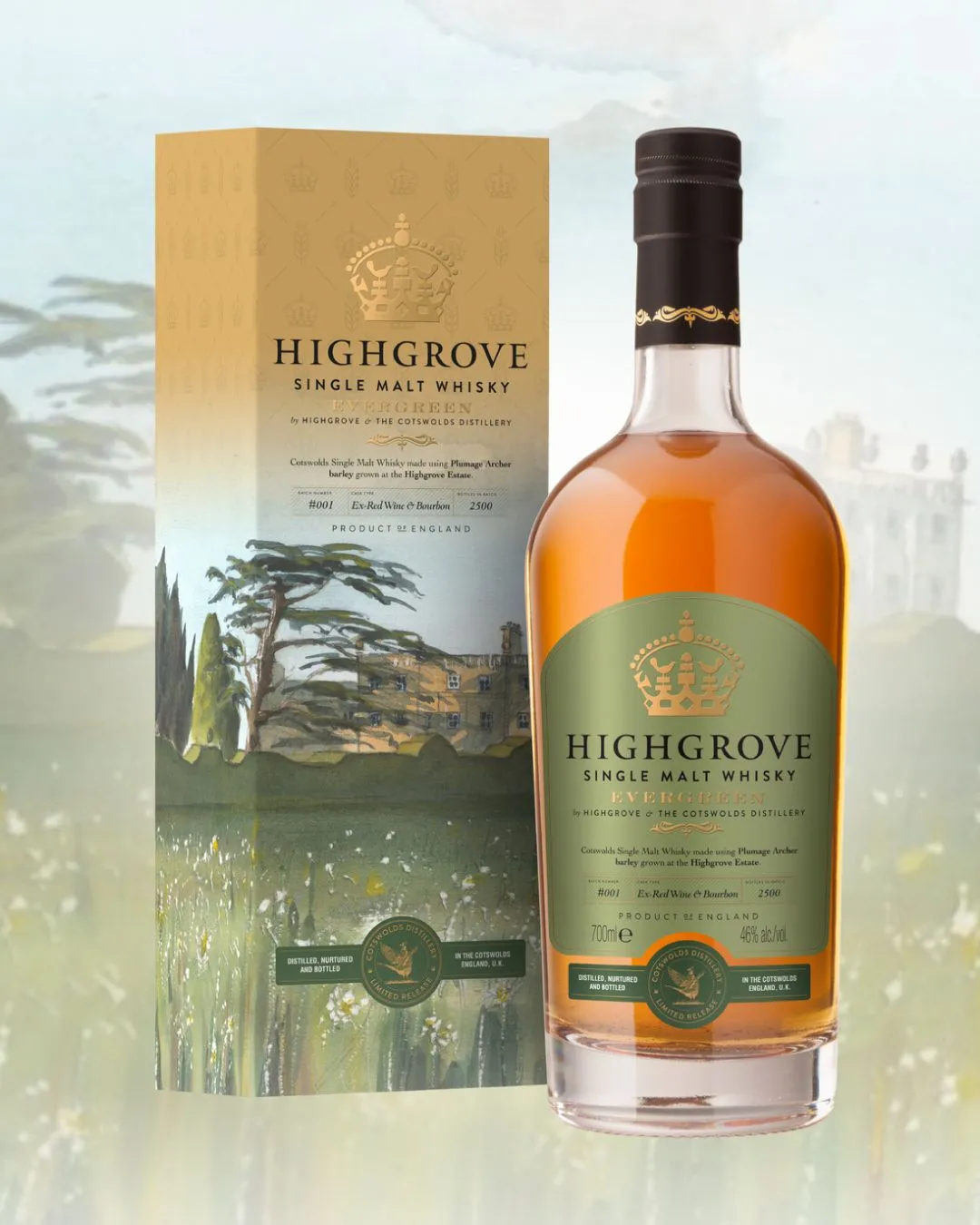 Cotswolds Highgrove Evergreen whisky 70cl fruit