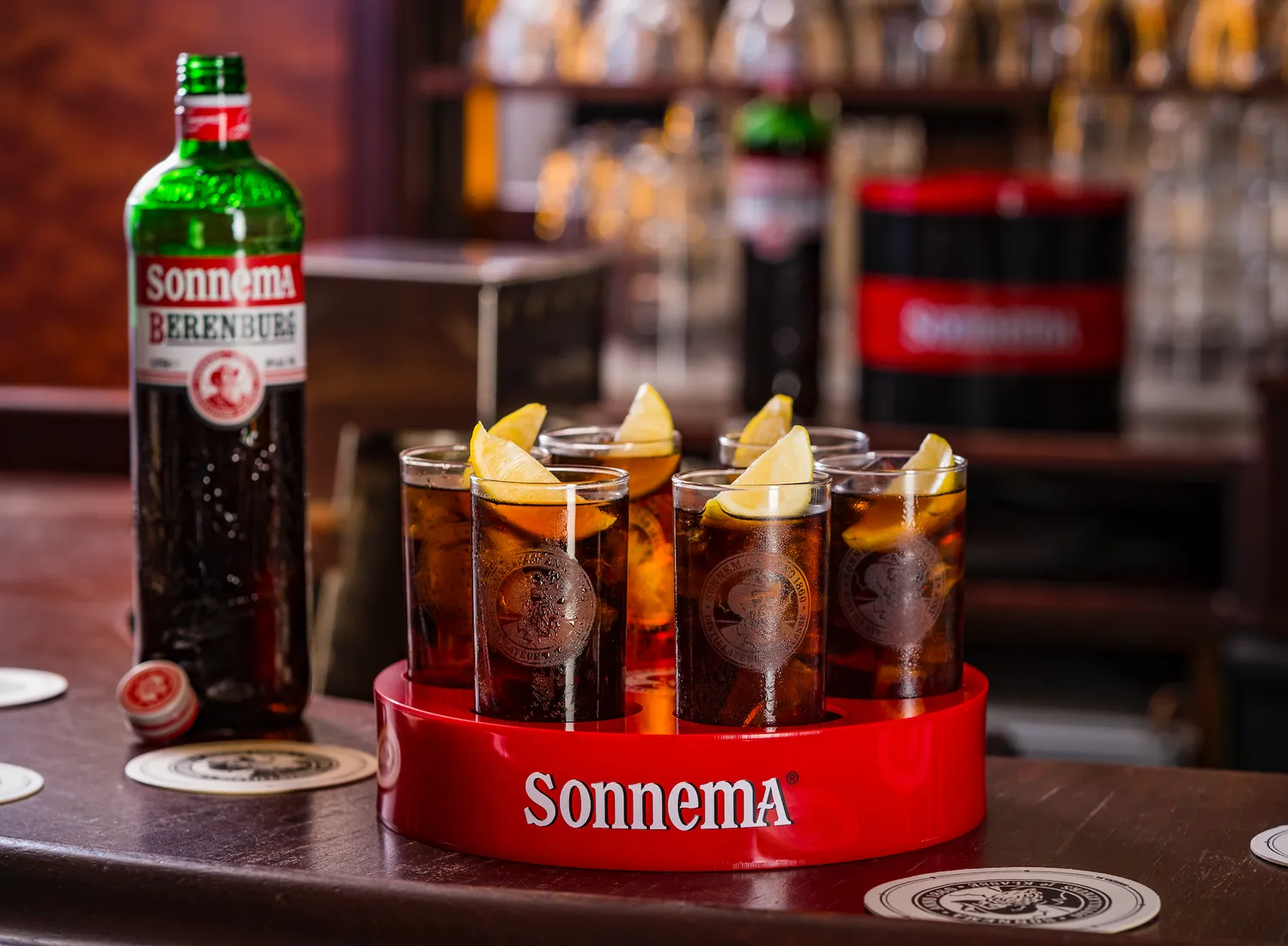 Sonnema Rondje dienblad tray voor 6 glazen