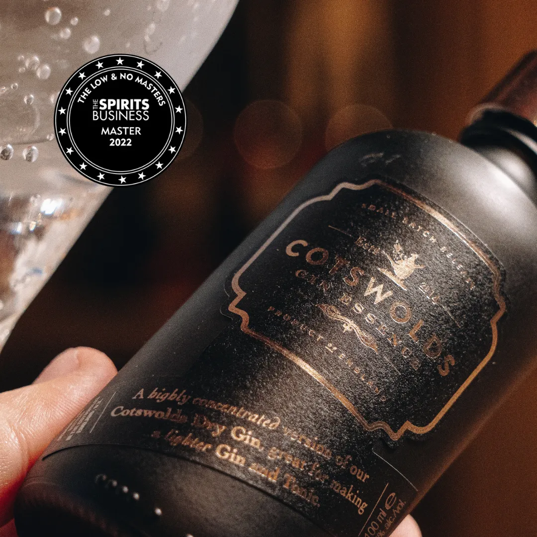 Cotswolds Dry Gin essence alcoholarm 90% minder