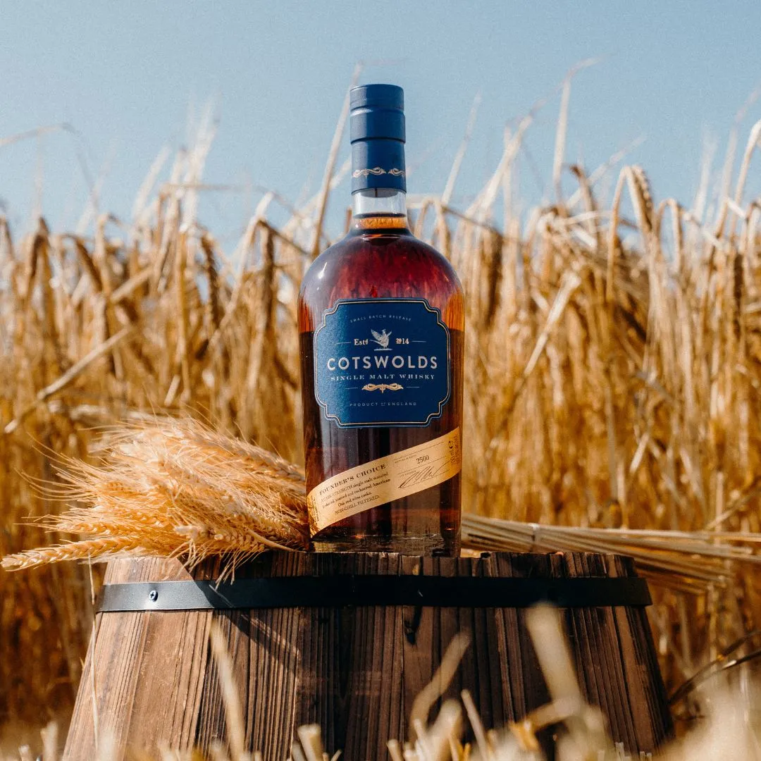 Cotswolds Founder's Choice whisky cask strength rood