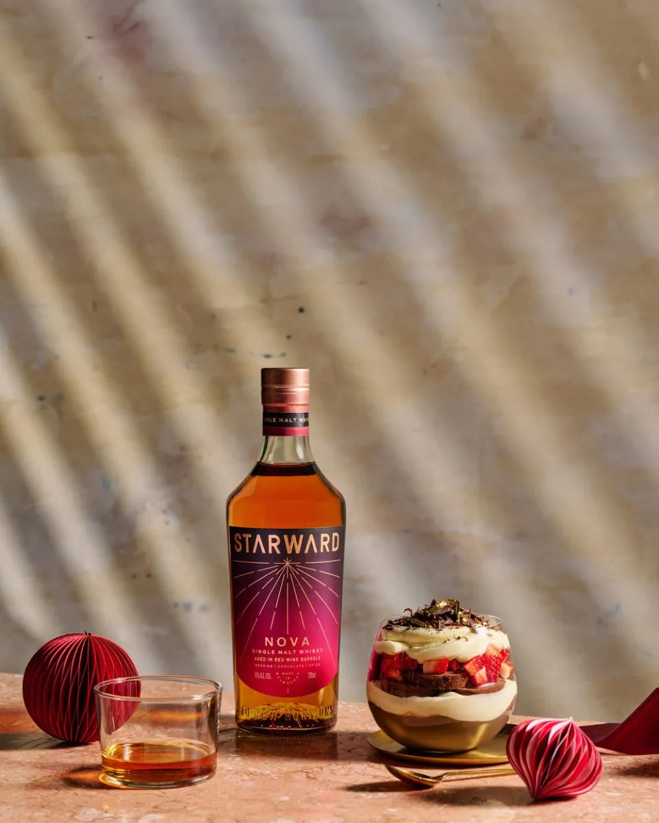 Starward Nova single malt whisky rode wijnvaten