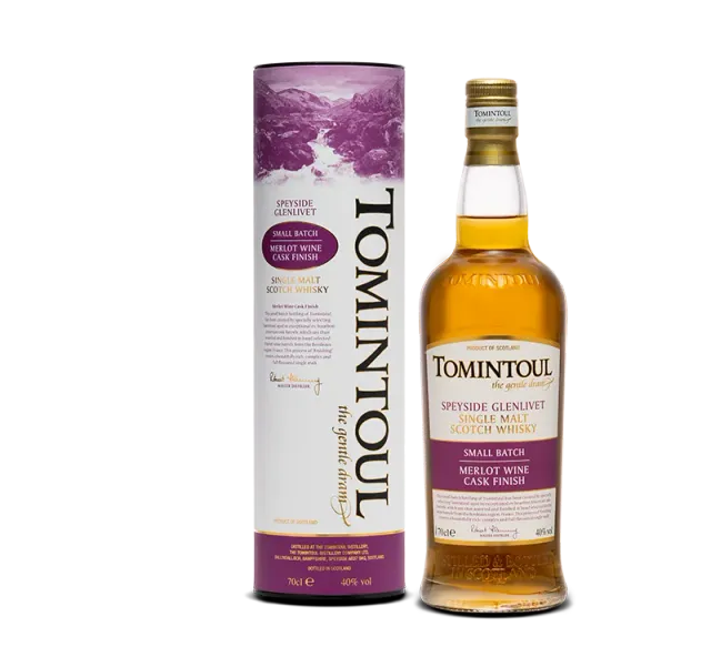 Tomintoul Merlot Cask Finish whisky rood fruit