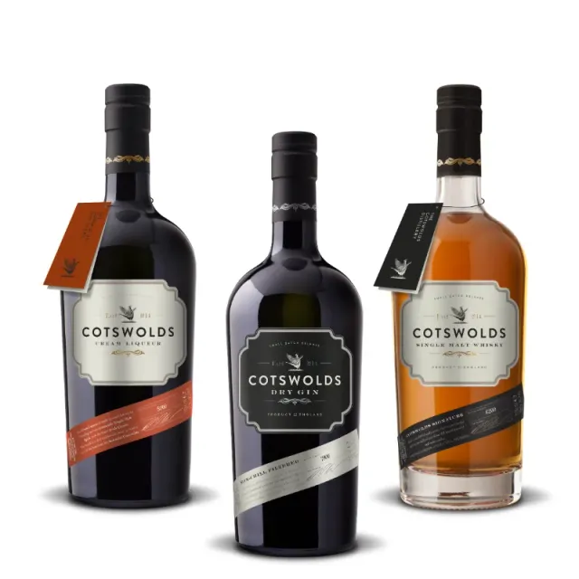 Cotswolds Hosting drankpakket gin whisky cream 3x70cl