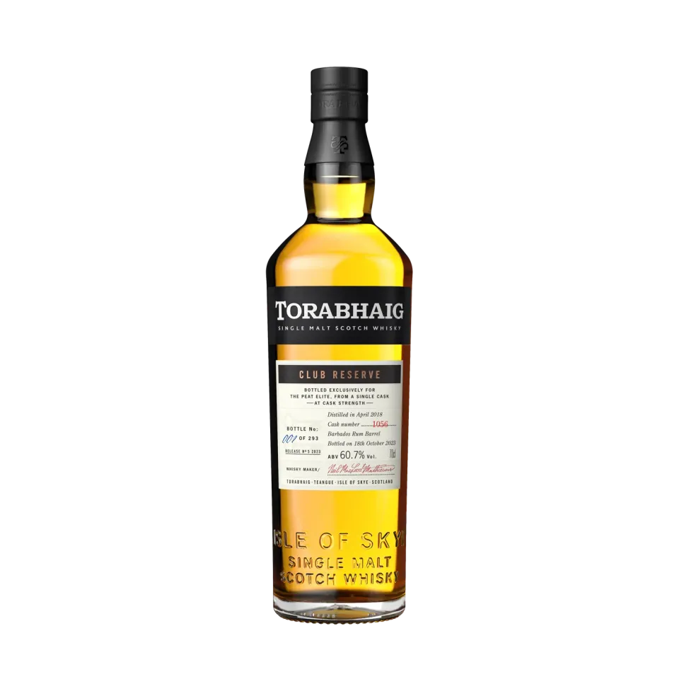 Torabhaig Club Reserve No 5 whisky rumvaten