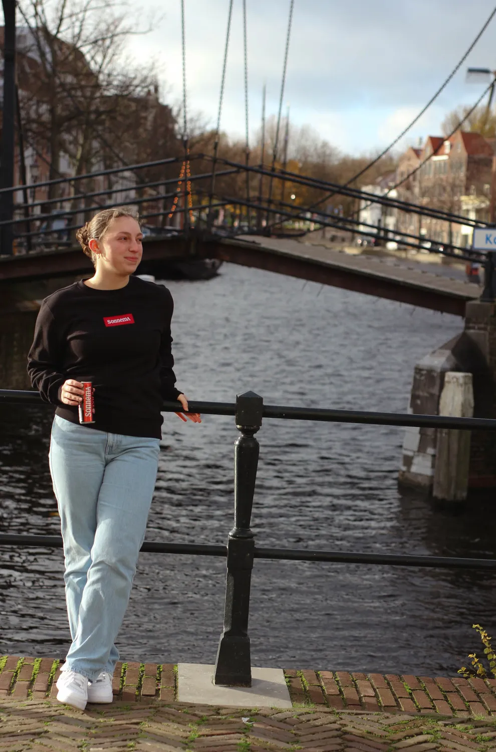Sonnema Berenburg Fedde’s Crewneck sweater zwart logo