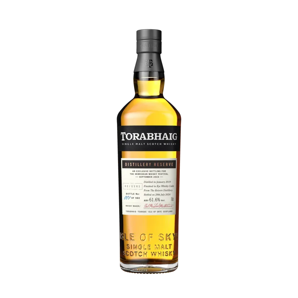 Torabhaig Distillery Reserve whisky rye cask finish