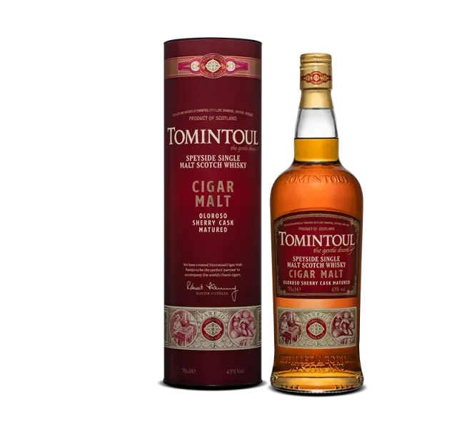 Tomintoul Cigar Malt whisky 70cl rokerig