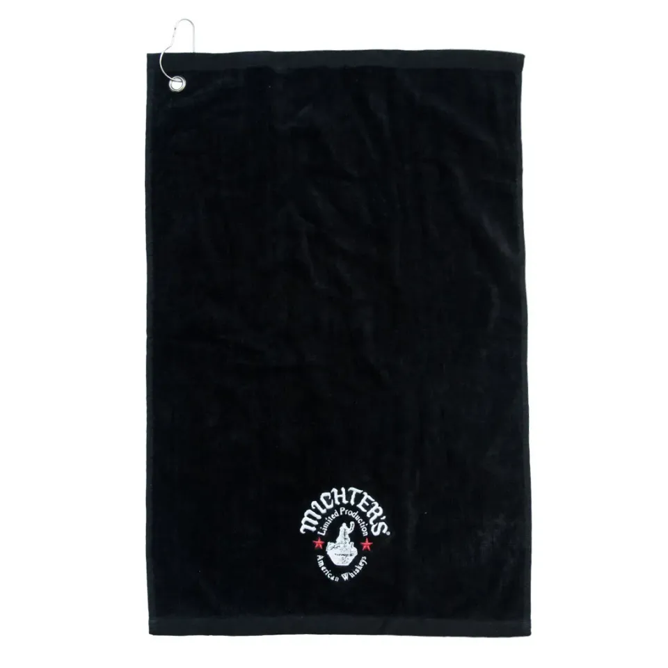 Michter's Velour Terry Golf Towel golftowel zwart