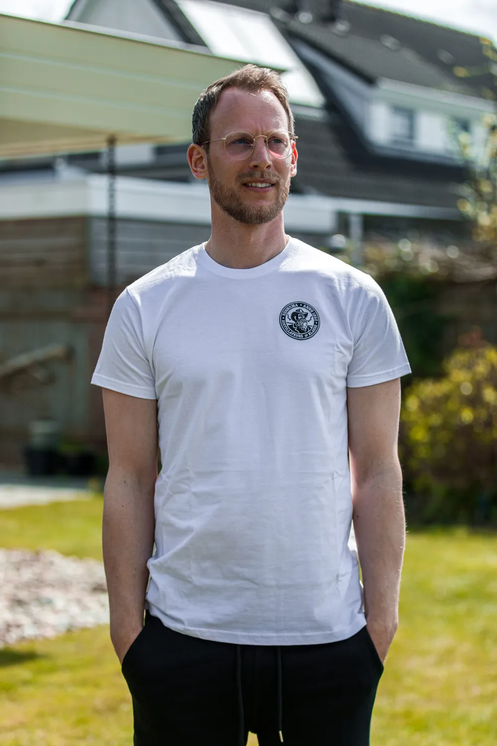 Sonnema Berenburg Fedde's Basic Wit T-shirt wit katoen
