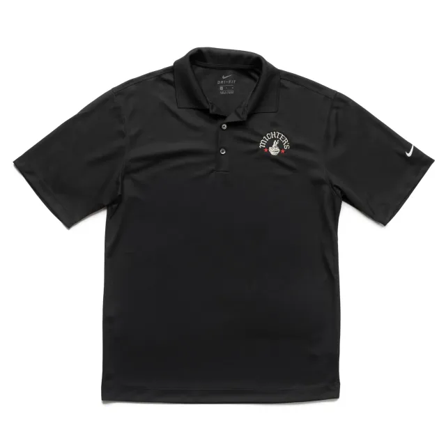 Michter's Nike Dry-Fit polo heren zwart geborduurd