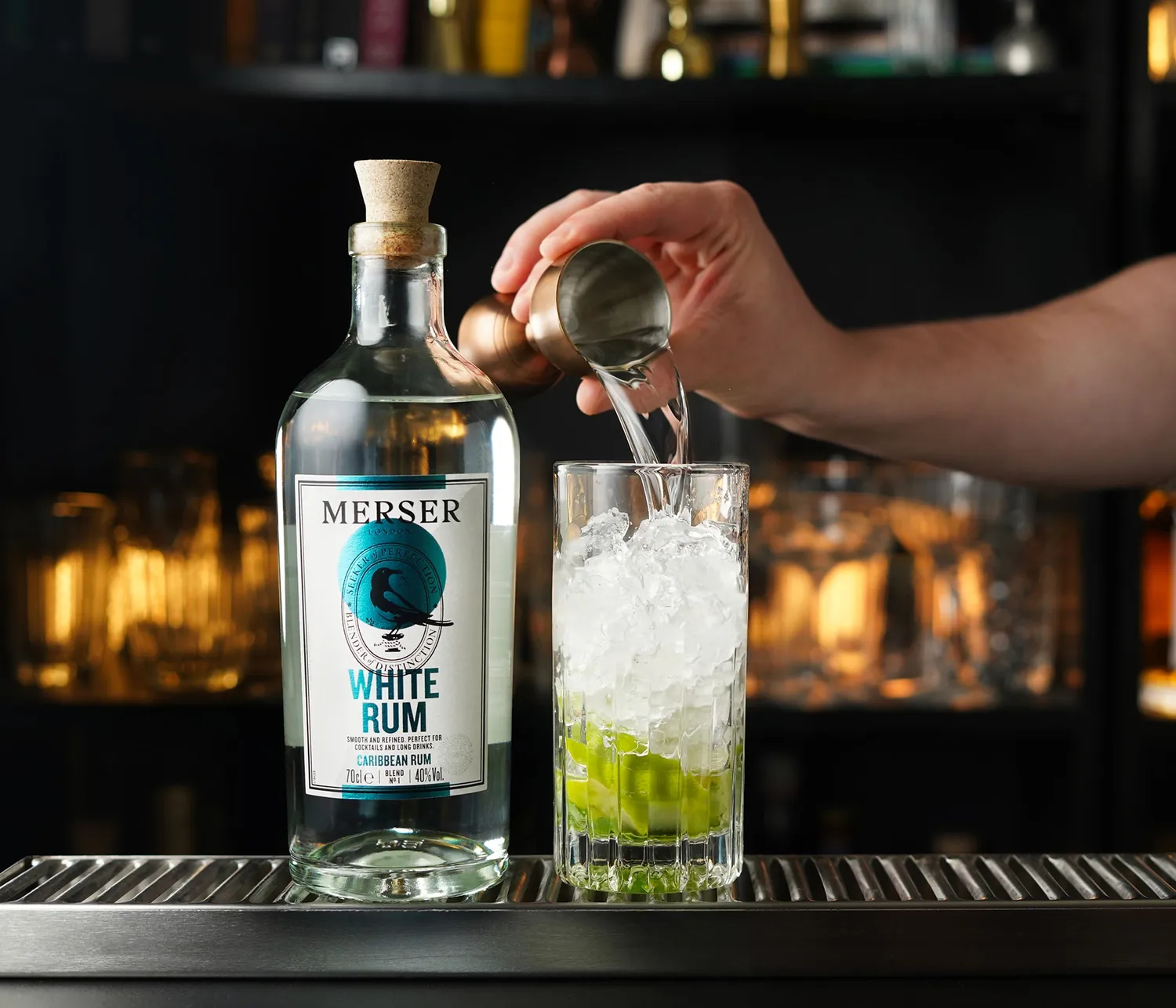 Merser White rum ongerijpt tropisch fruit