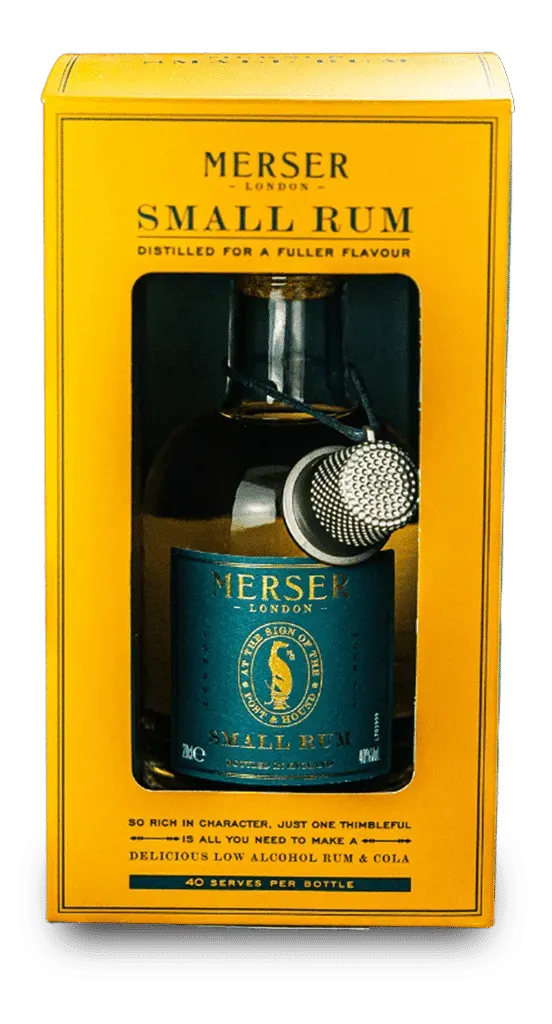 Merser Small Rum concentraat 5 ml laag alcohol karamel