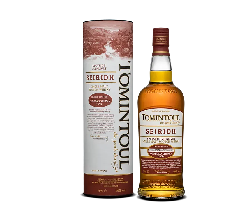 Tomintoul Seiridh single malt whisky oloroso sherry