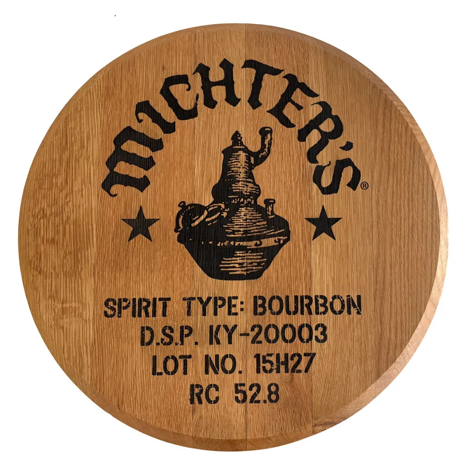 Michter's Barrel Head vatdeksel eikenhout Kentucky